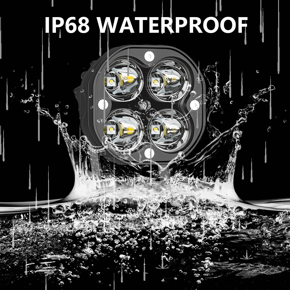 3 Inch 40w Led Work Light Pods 12v 24v Spot Combo Beam for Car Fog Lamp 4x4 Off Road Motorcycle Tractors Driving Lights