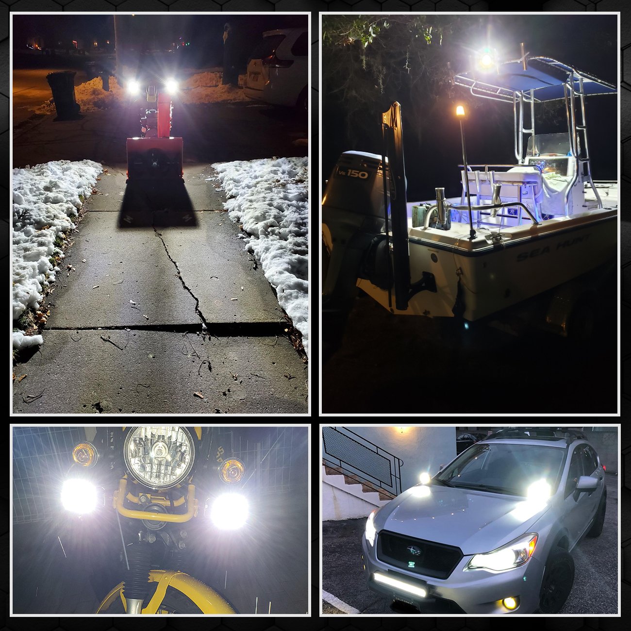 3 Inch 40w Led Work Light Pods 12v 24v Spot Combo Beam for Car Fog Lamp 4x4 Off Road Motorcycle Tractors Driving Lights