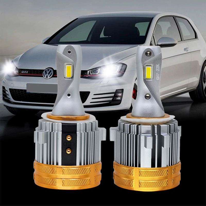 2 PCS JAPAN SUKIOTO GENUINE H7 LED Car Light H7 Headlight Bulb 6000K Canbus Auto Lamp for Golf 7 Golf 6 MK7 Touran Tiguan Passat
