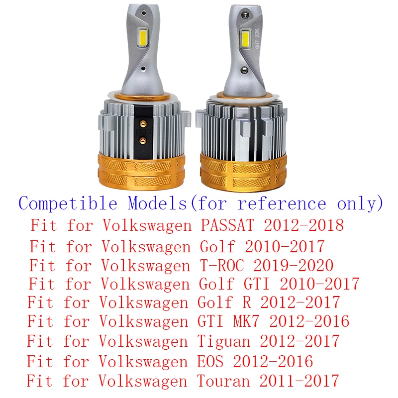 2 PCS JAPAN SUKIOTO GENUINE H7 LED Car Light H7 Headlight Bulb 6000K Canbus Auto Lamp for Golf 7 Golf 6 MK7 Touran Tiguan Passat