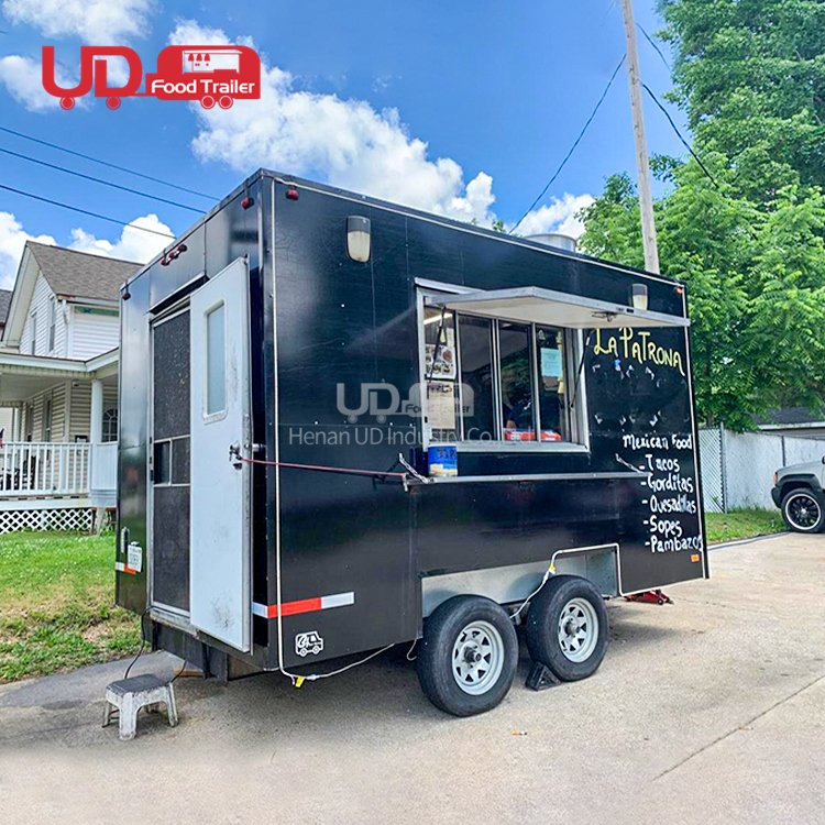 Modern Style Mobile Hot Dog Ice Cream Cart Taco Truck Cheap Price Food Trailer BBQ Pizza Fast Food Cart in UK