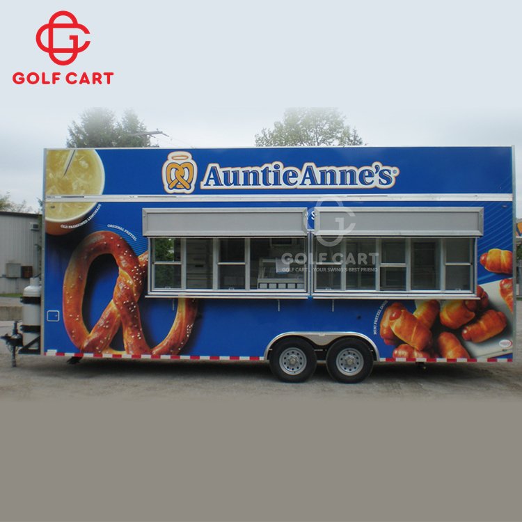 Street Food Cart and Mobile Food Trailer With Food Trucks Party Bus New Designed Multifunctional Outdoor Customized Sale