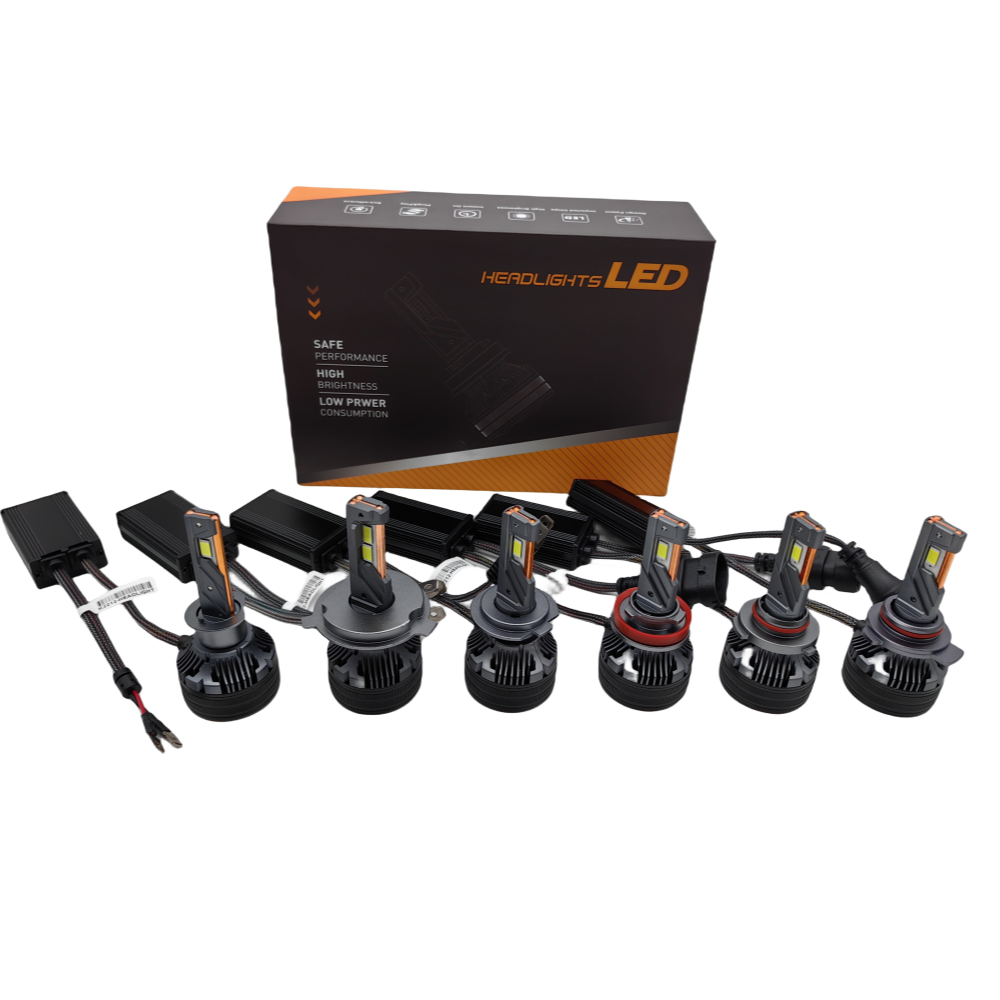 Plus Led Headlight Q7 Triple Coper Pipes 200W High Power Car Light 32000lm Bright Led Headlight H7 H8 H11 9005 9006 Led Bulb