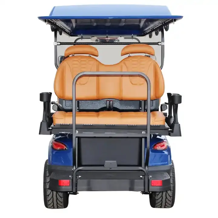 EV Coach VIP Bus with 6 Seats 48V Lithium Battery Solar Golf Buggy for Sightseeing Electric Golf Cart
