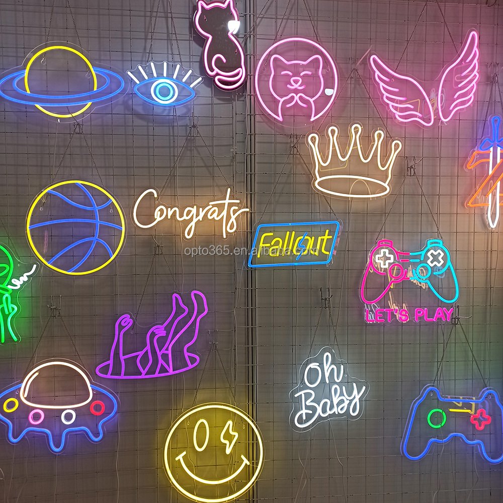 Popular Comics Custom LED Kaw Prints Neon Sign Waterproof Anime Neon Sign Lights Painting for Home Wall Decor Party Decoration