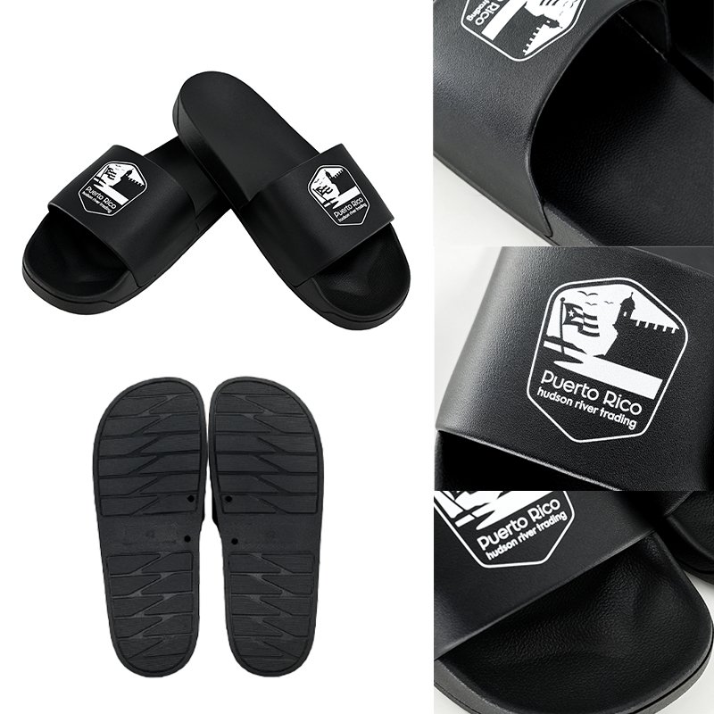High Quality Custom 3d Soft Rubber Sides Men Customize LOGO Red Sliders slippers Kids Football slippers Branded