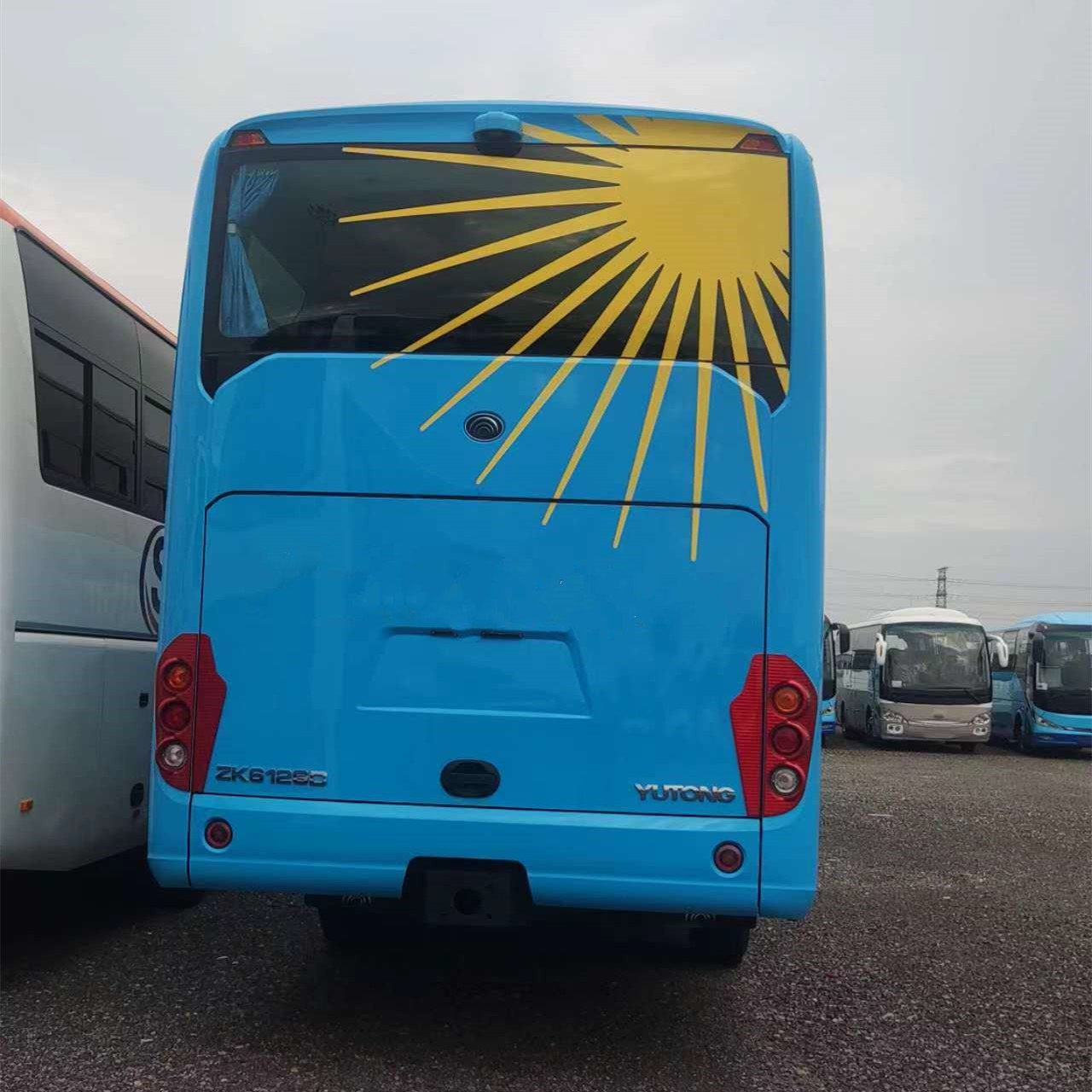 New Model RHD ZK6120D1 57+1 Seats Transportation coach Bus with Double Axles Shipped Out to Zimbabwe