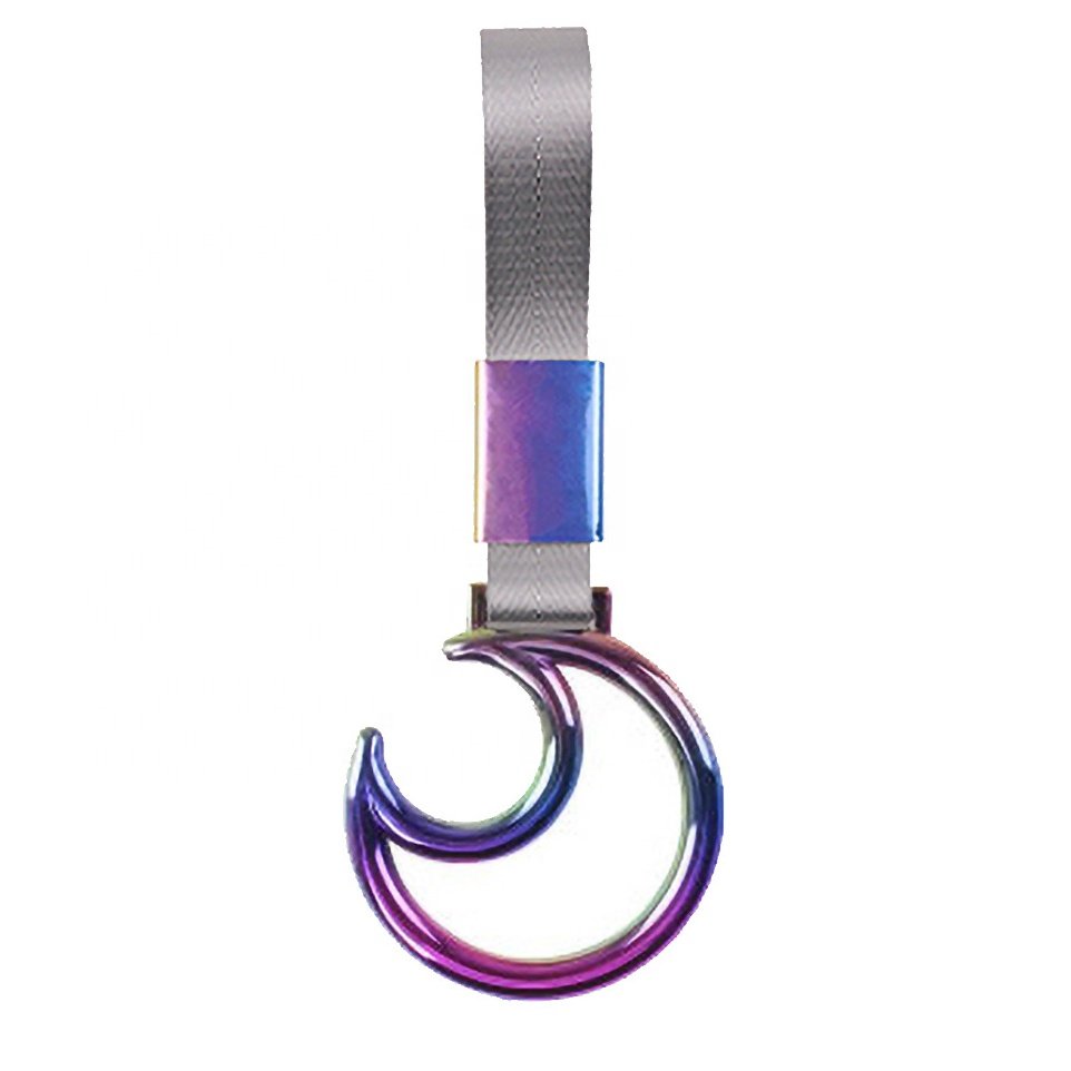 JDMotorsport88 Neo Chrome JDM Car Accessories Broken Heart Tsurikawa Ring Subway Train Bus Handle Strap Drift Charm With Silver