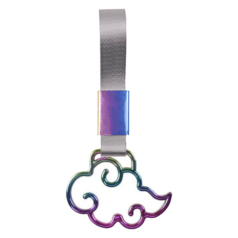 JDMotorsport88 Neo Chrome JDM Car Accessories Broken Heart Tsurikawa Ring Subway Train Bus Handle Strap Drift Charm With Silver
