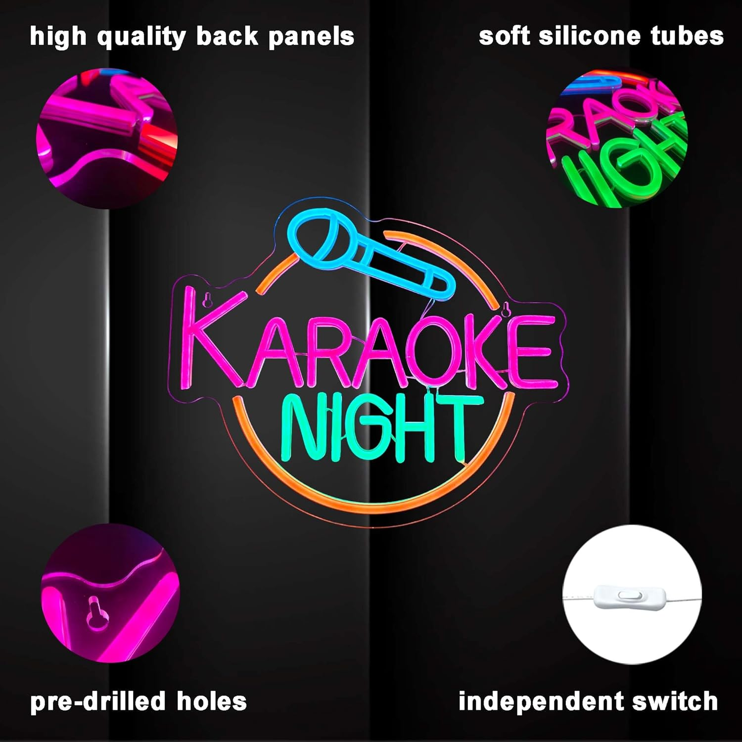 Neon Lights for Wall Custom LED Festival Decor Vivid Colors Long-Lasting Brightness for Party Atmosphere