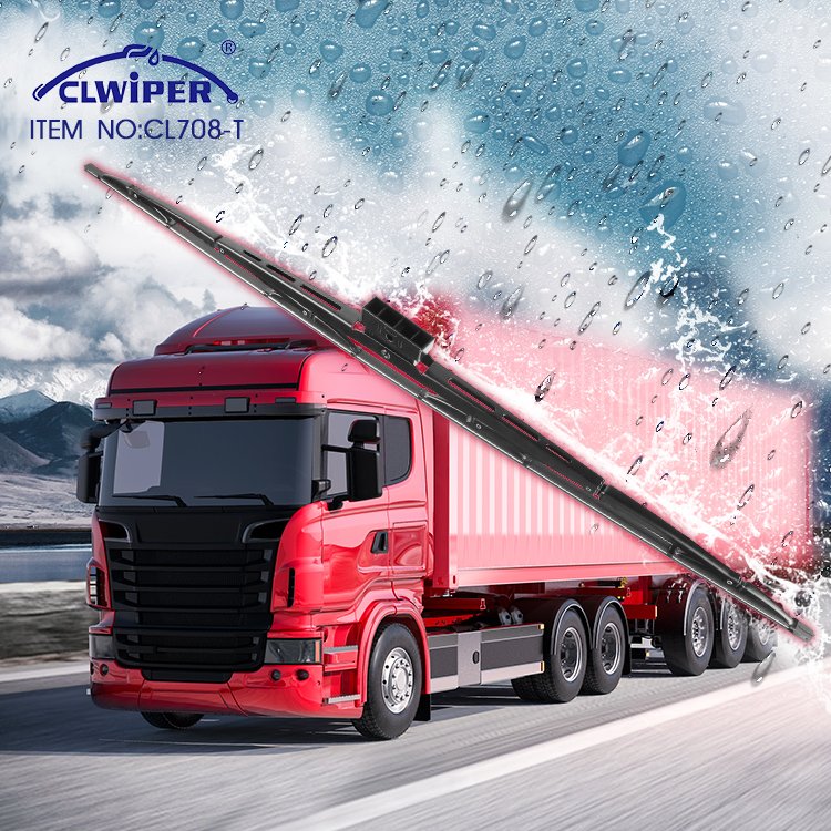 CLWIPER CL708-T Auto Part Natural Rubber Refill Metal Wiper Blade for Truck or Bus