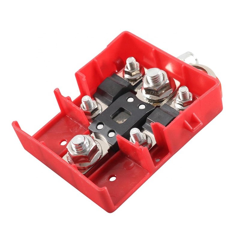 32V 400A Battery Terminals Connector Mega Power Distribution Clamp Bus Bar for Dual Battery System RV Car Vehicle Audio Video