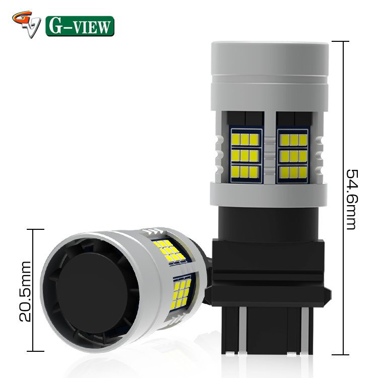 Gview GSC Dual Color 2pcs T20 7443 W21/5w 7440 W21w Can-bus Backup Reverse Signal Blinker Tail Parking DRL Brake Marker Lights