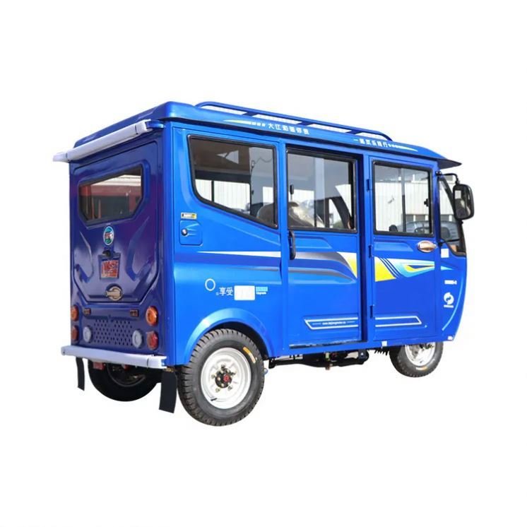 CHENLU 2024 Cheap Closed Passenger Electric Tricycle 1200W Passenger and Freight Dual Use Bus