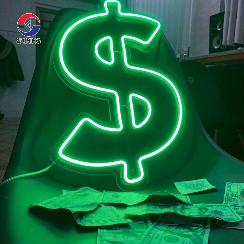SHINING Silicone Led Neon Sign Custom Outdoor Neon Light 12 Carton Box Happy Birthday Decoration Plug 60 Contemporary 1 Set