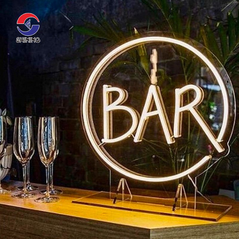 SHINING Silicone Led Neon Sign Custom Outdoor Neon Light 12 Carton Box Happy Birthday Decoration Plug 60 Contemporary 1 Set