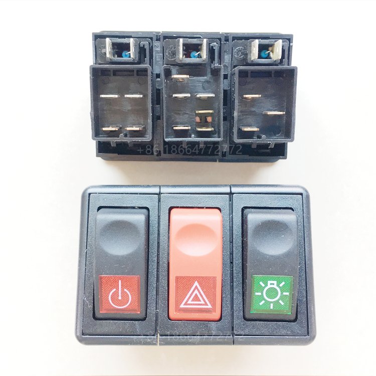 Bus Electrical Spare Parts 3792 24V 5pin 6pin 8pin Various Lights Control Switch Rocker Switch Use for yutong
