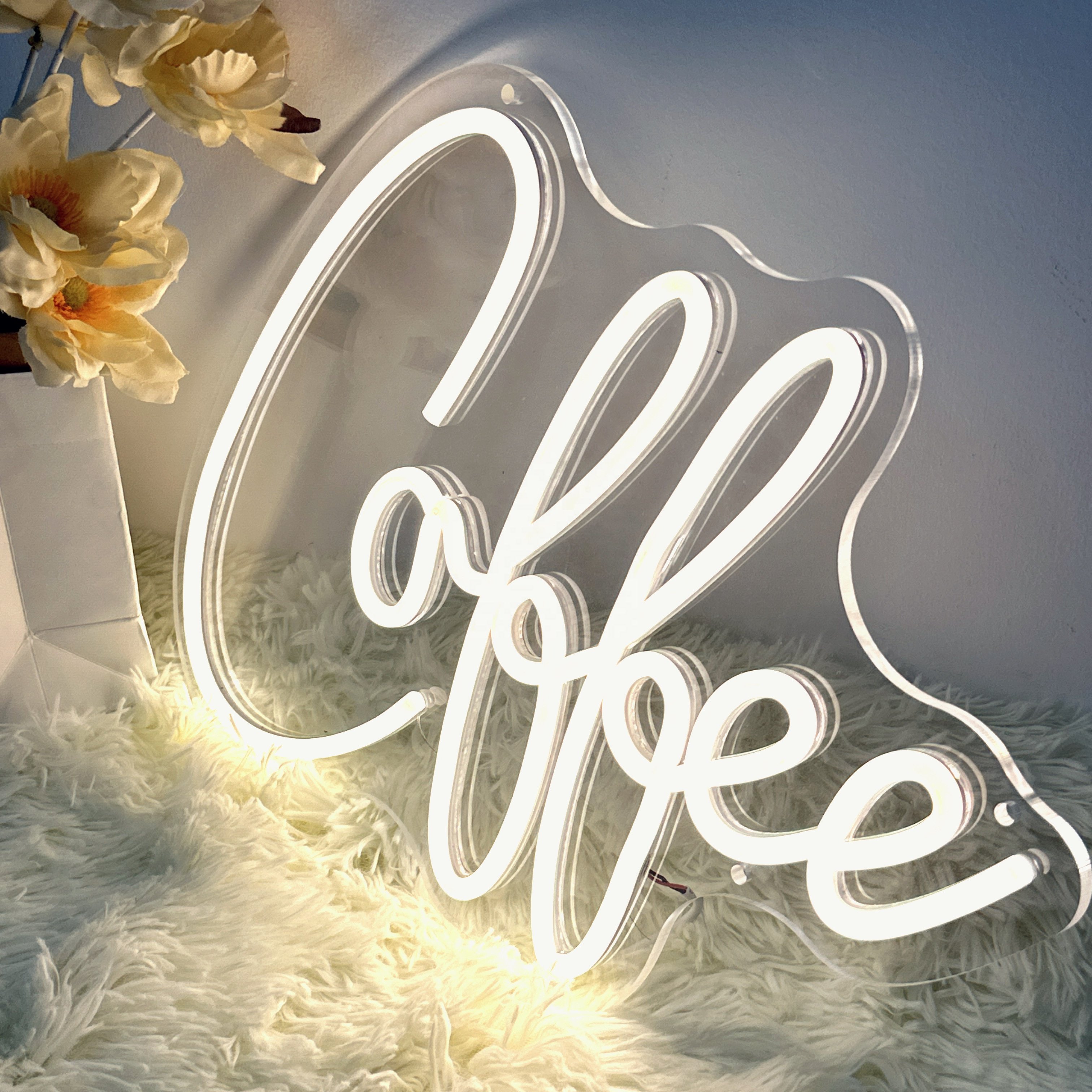Coffee Bar Neon Sign Accessories Light up for Wall Decor, Modern Led Sign for Coffee Shop, Coffee Cate Shop Decorations