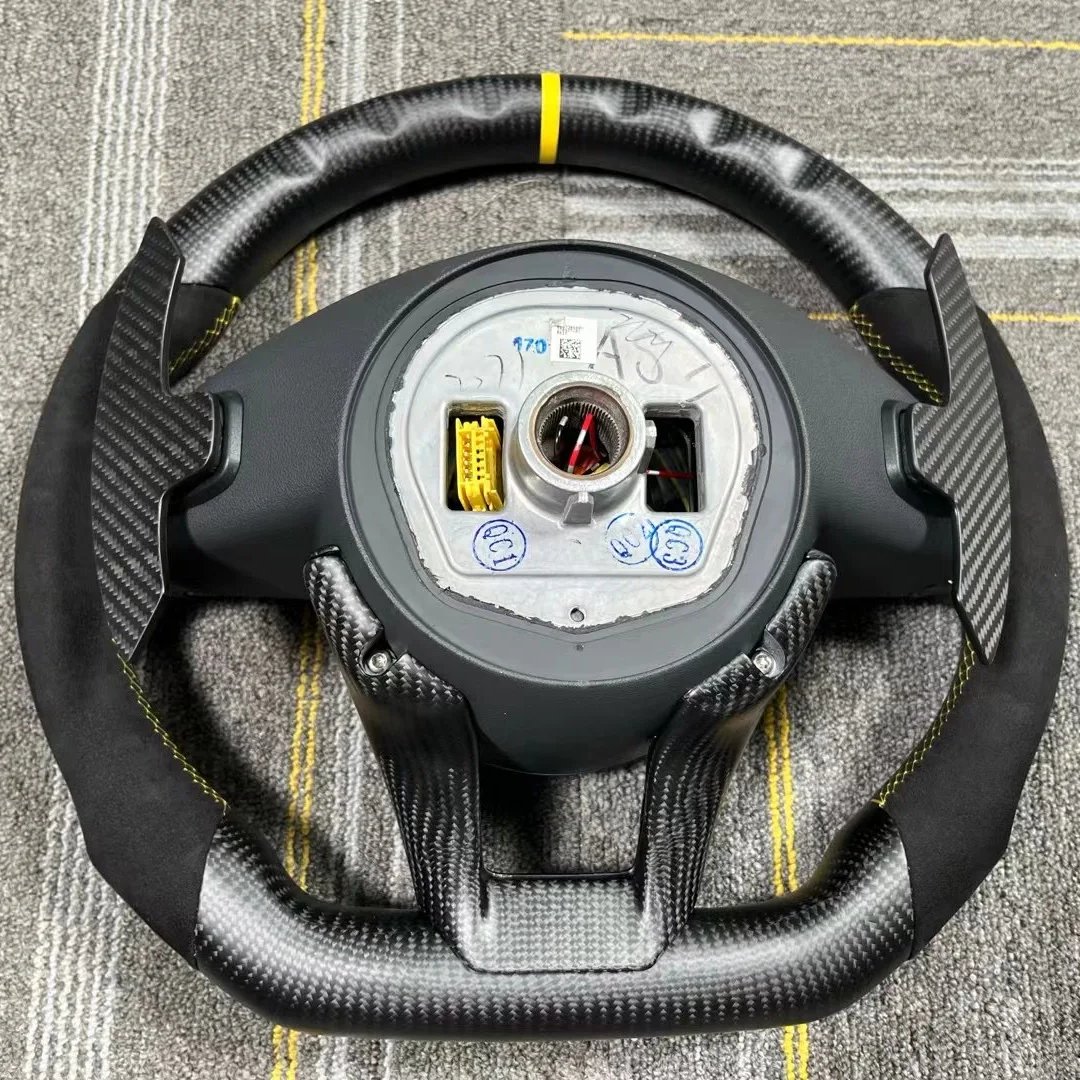 For Mercedes-Benz AMG W205 C63 W213 E63 W463 G500 G350 G55 G63 W205 W222 W204 Old Model to New Carbon Fiber Steering Wheel
