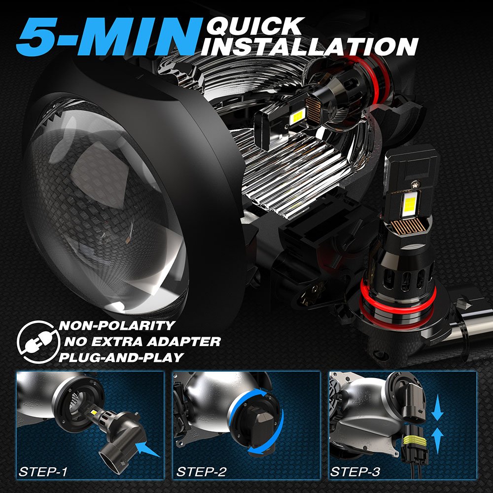 OEM Accepted 12V 6000K 4300K H1 H11 9005 9006 9012 HIR2 Car Led Fog Driving Lights Bulbs Headlamp LED H4 H7 LED Headlights