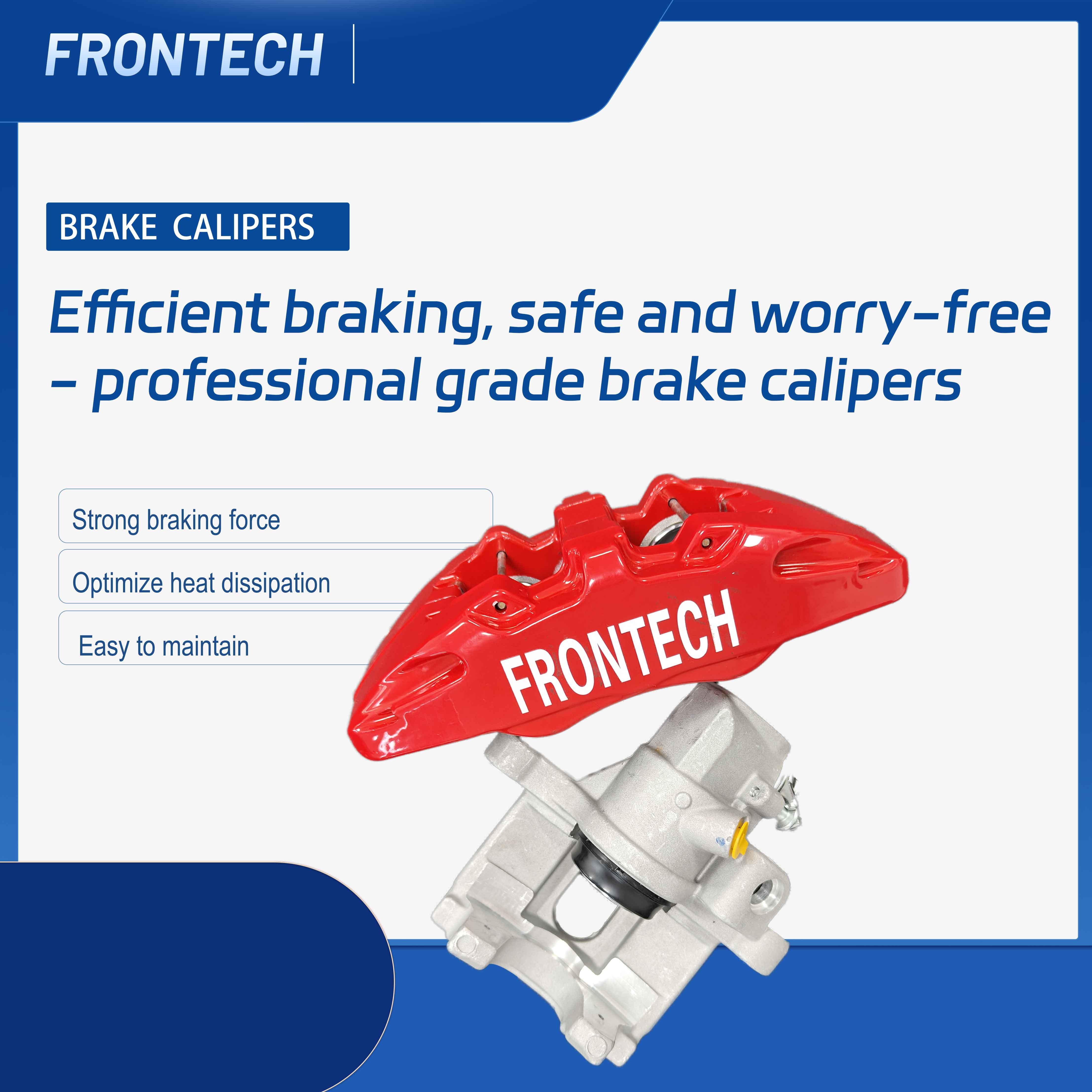 Frontech New Front Car Brake Caliper for Brembo Tesla AMG Subaru BMW Toyota Audi Honda Models Civic A5 Nissan Ford Mazda Kia