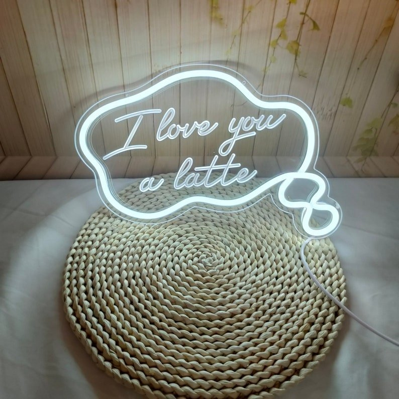 Custom Made 3D Wall Mounted Hanging Acrylic 12V LED Neon Light Letter Sign for Shop Home Party Wedding Decoration