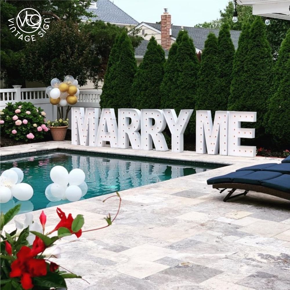Marquee Letters Props Wedding Decor Marry Me Lights Marquee Letter 3Ft 4Ft Led Big Numbers Giant Light up Letters