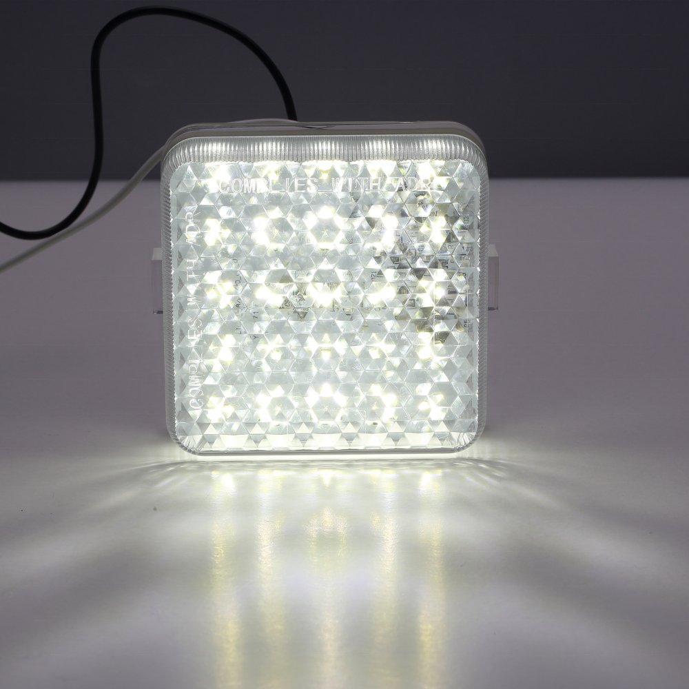 Manufacture square 12V 24V Truck Trailer LED Reverse Tail Lights for Truck Trailer Bus caravan
