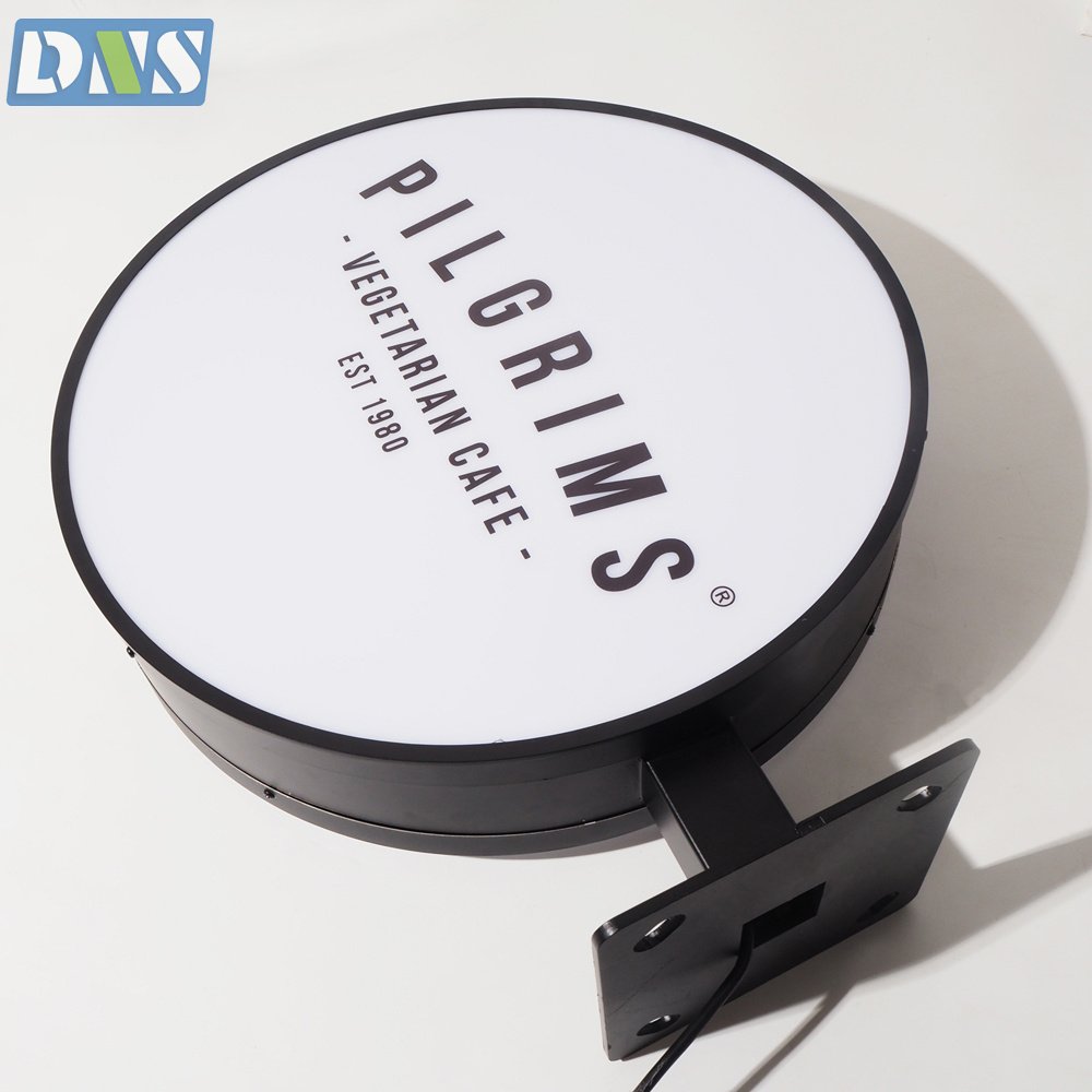 Double Side Sign Round Led Signs Outdoor Advertising 3d Light Box