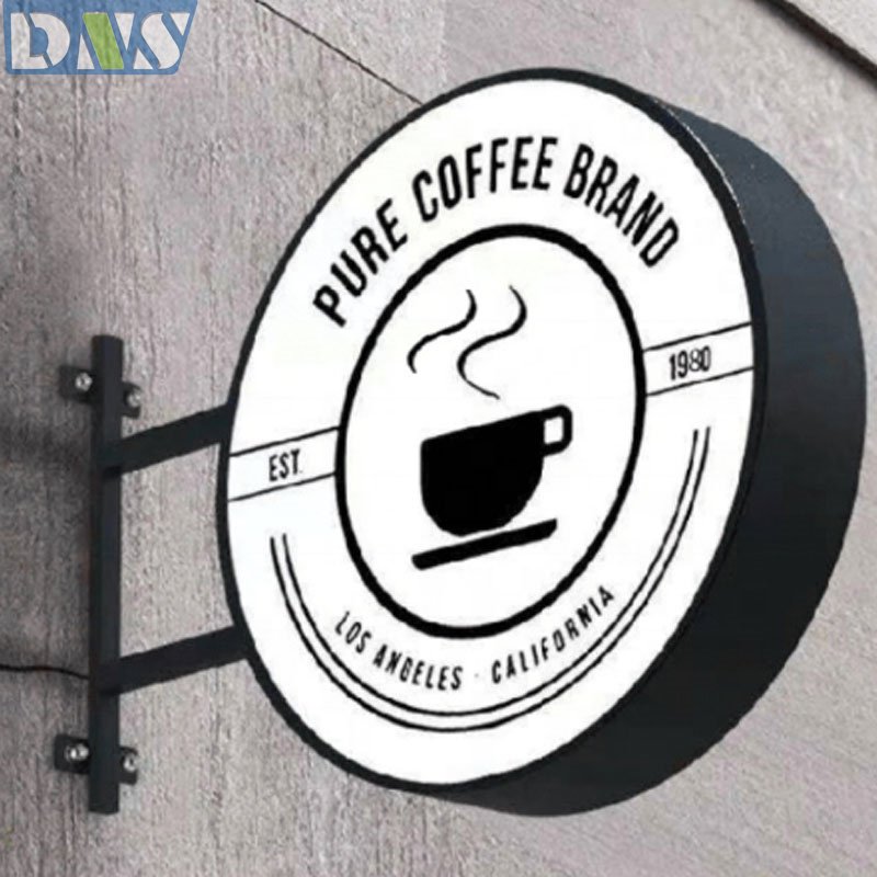 Double Side Sign Round Led Signs Outdoor Advertising 3d Light Box