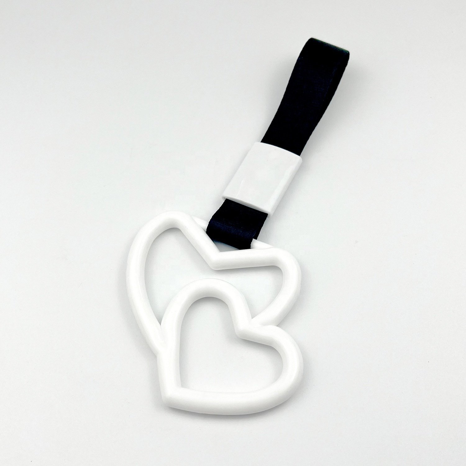 JDM Heart Shape Tsurikawa Ring Handle Hand Strap Auto Accessories Loops Bumper Bus Drift Charm Warning Tag for Car Styling