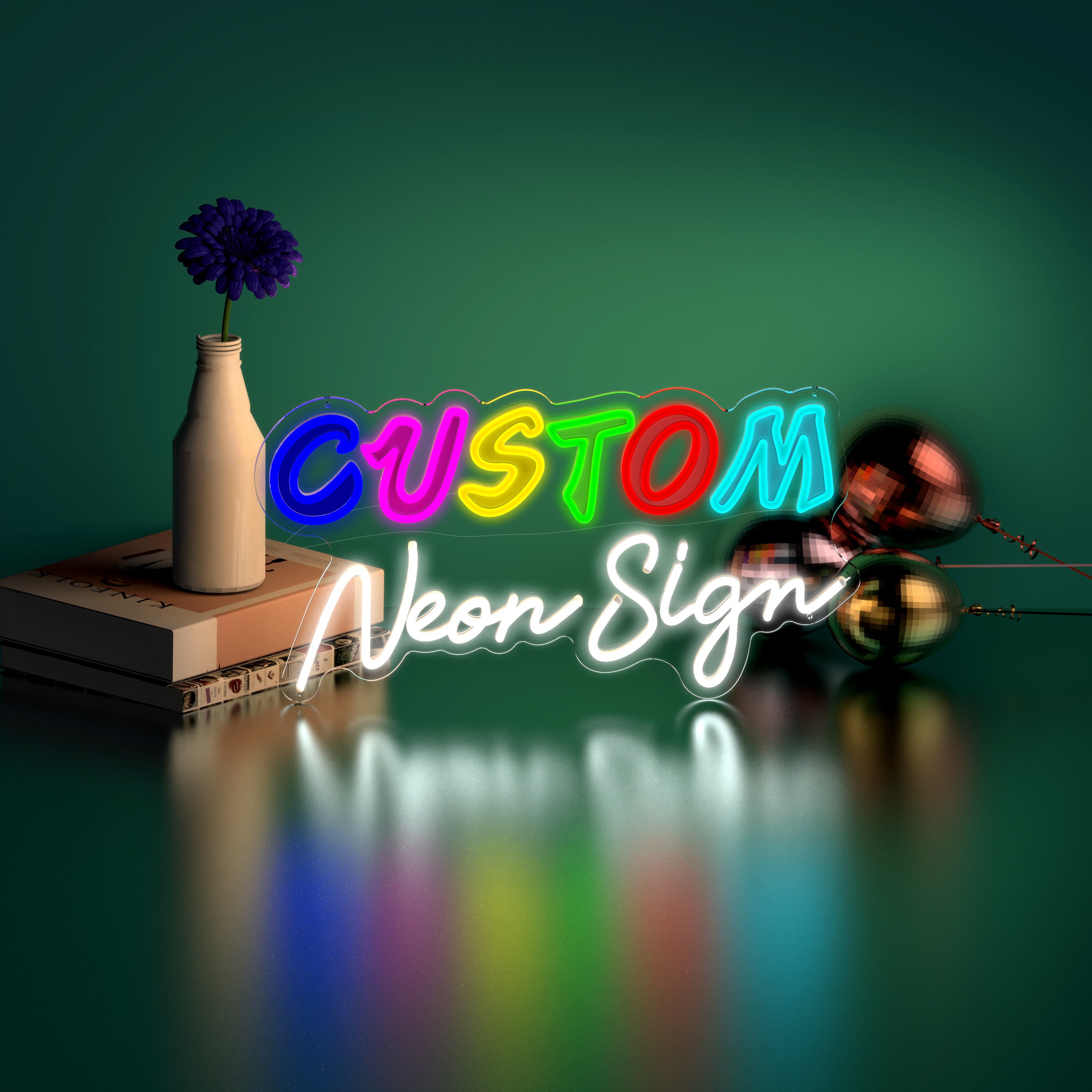 DIVATLA Customize Personalised Flex RGB Logo Letters Light Acrylic Word Indoor Decoration Event LED Custom Neon Sign