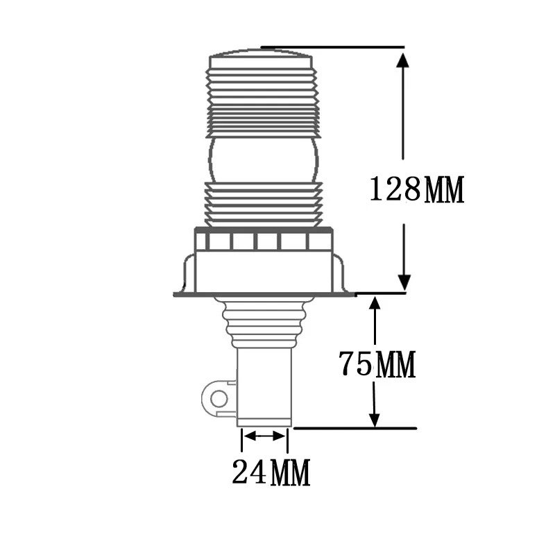 Led Strobe Light Flexible Base Rooftop Pipe Mount Hazard Traffic Lamp 15W Flash Emergency Warning Light Safety Lamp
