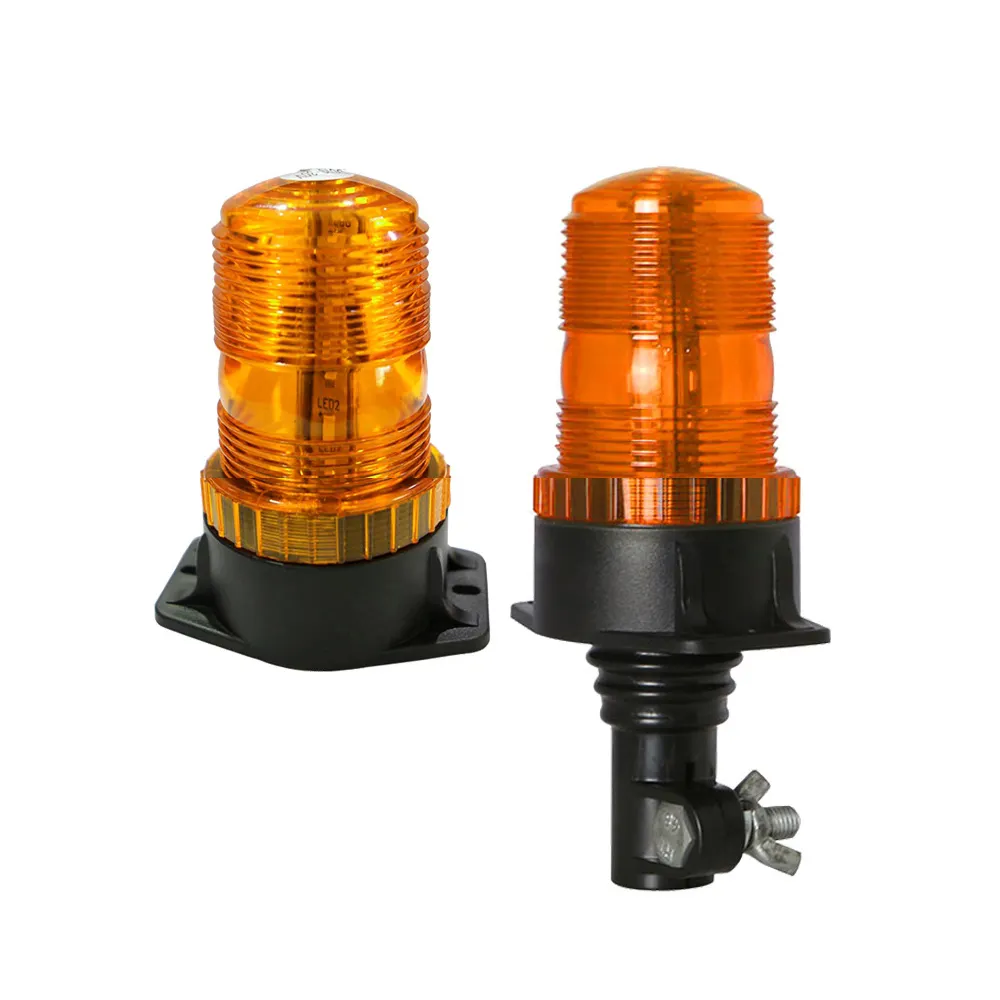 Led Strobe Light Flexible Base Rooftop Pipe Mount Hazard Traffic Lamp 15W Flash Emergency Warning Light Safety Lamp