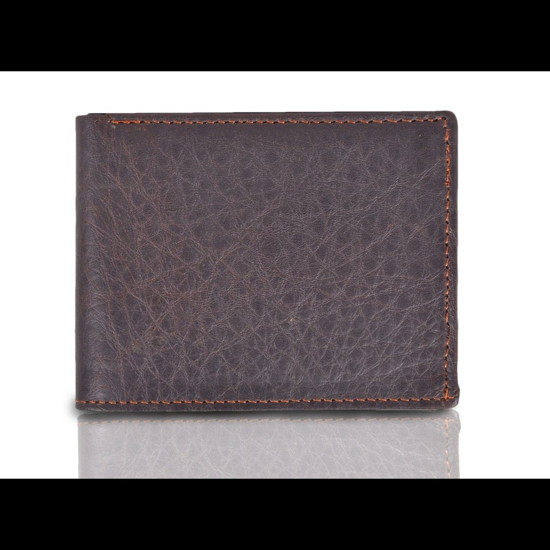 High Quality Genuine Leather Slim Wallet with Zipper Business & Credit Card Holder Men Women Photo/Document Storage Wholesale