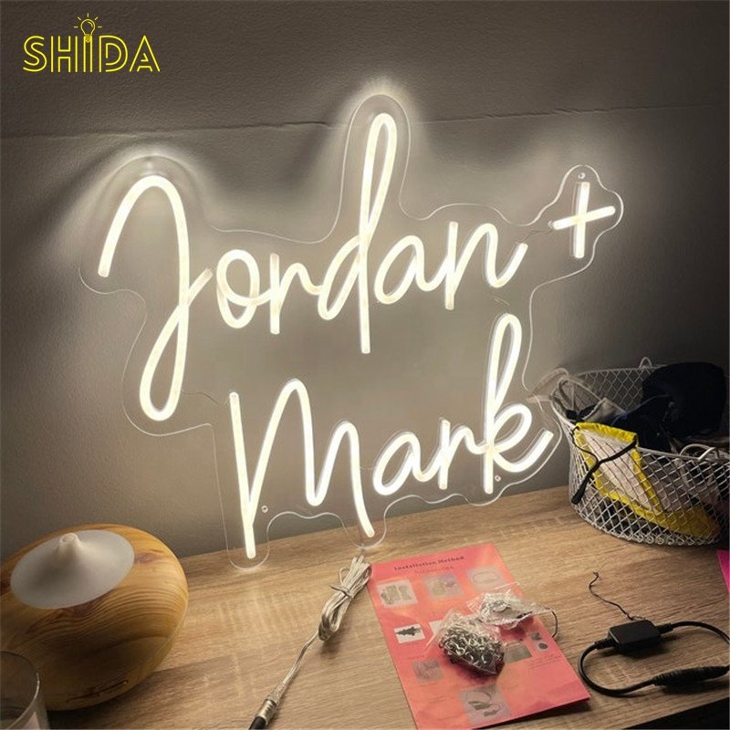 Custom Wedding Neon Sign Led Light Wall Art Decor Personalized Gifts Wedding Birthday Party Decor Personalized Name Sign