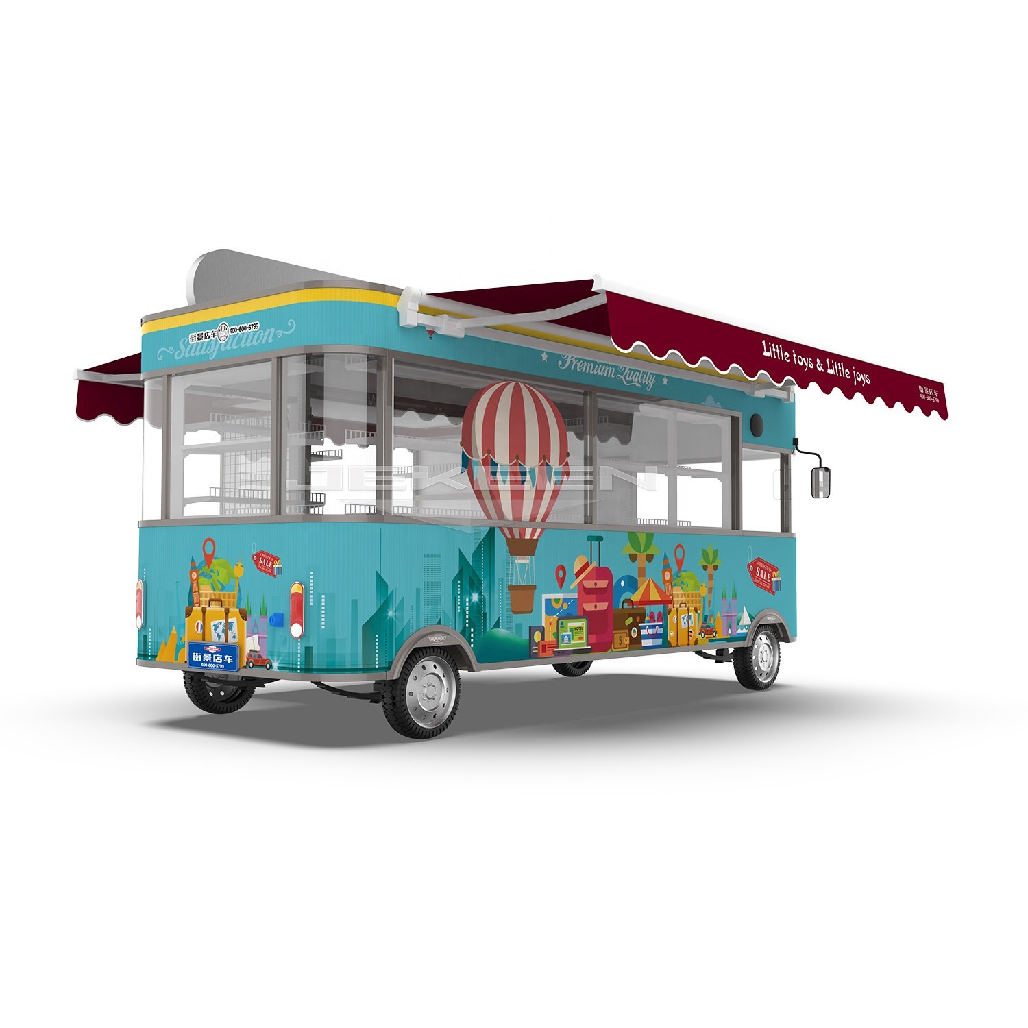 Jekeen BBQ Container Used Food Trucks Customized Fully Equipped Food Truck Manufacturers With Machines for Sale in Sweden