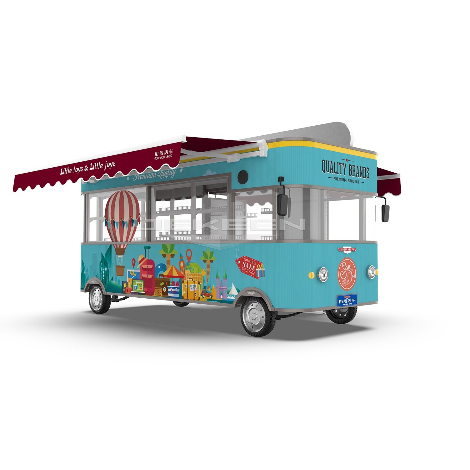 Jekeen BBQ Container Used Food Trucks Customized Fully Equipped Food Truck Manufacturers With Machines for Sale in Sweden