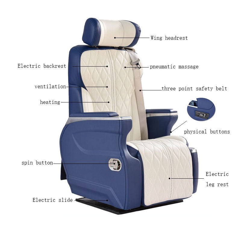 Factory Luxury Car Seats Auto Design Van Accessory for Conversion Captain