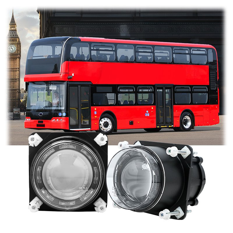 25W 3.5 Inch Bus LED Headlight 90mm High Beam With Parking Led Headlamp for Truck Bus Mini EV Car