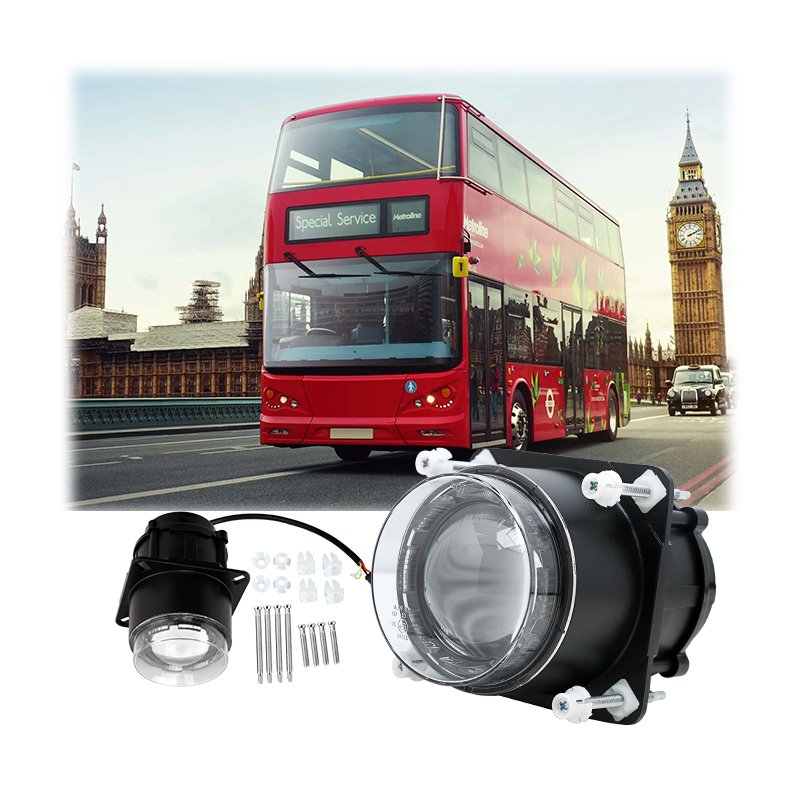 25W 3.5 Inch Bus LED Headlight 90mm High Beam With Parking Led Headlamp for Truck Bus Mini EV Car
