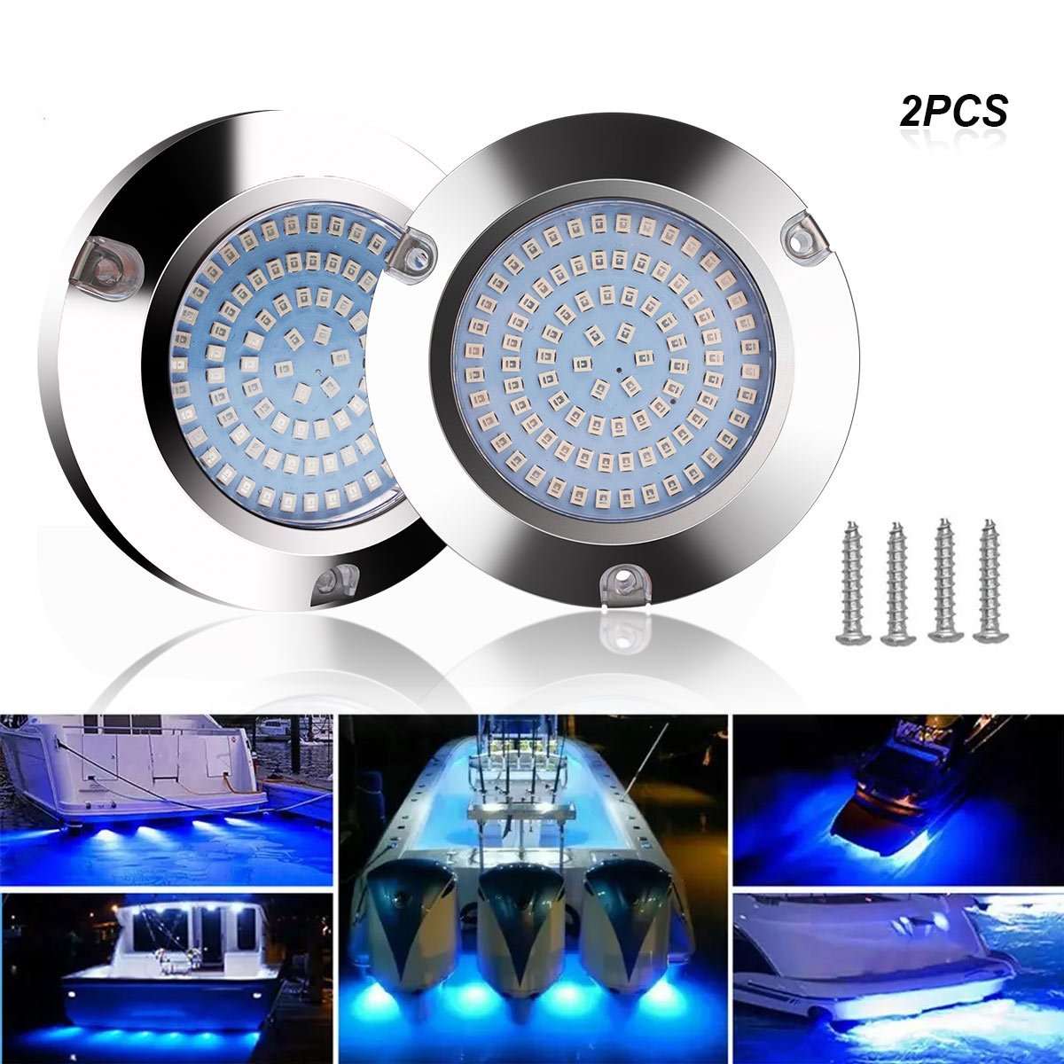 DC 12V 24V 90LEDs Navigation Boat Light Marine Boat Transom LED Light Round ABS Plastic LED Tail Lamp for Boat Yacht Accessory