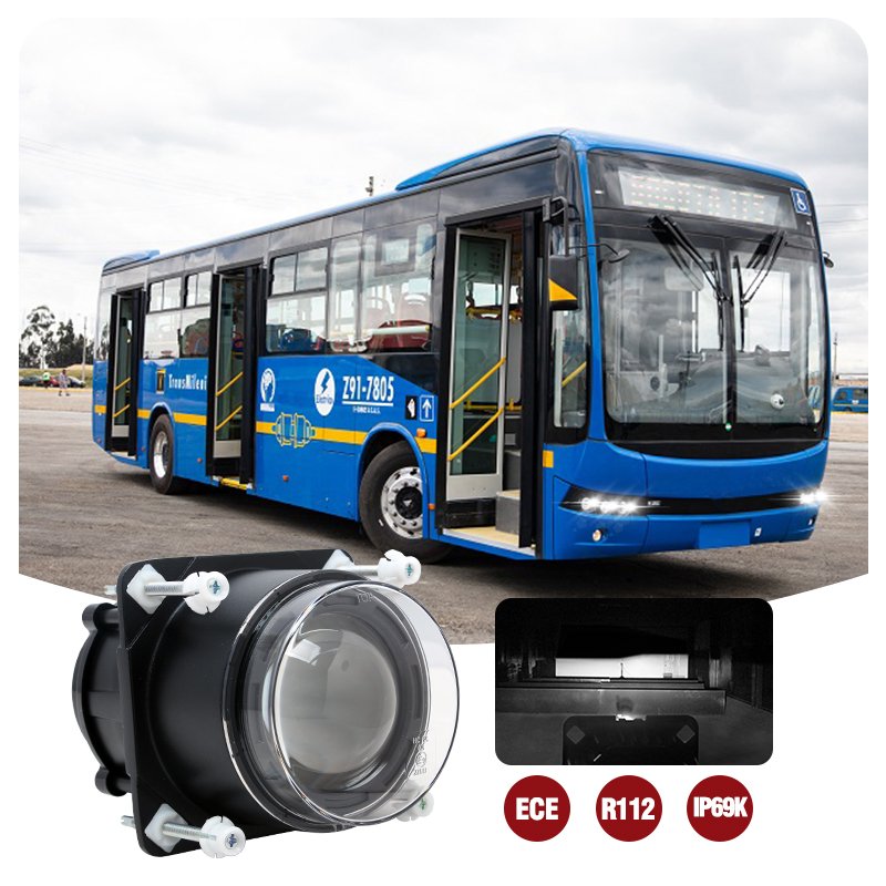 Head Light Led for Car Tuff Plus 24V 12V Emark 90mm 3.5 Low Beam Massey Ferguson Tractor Headlight