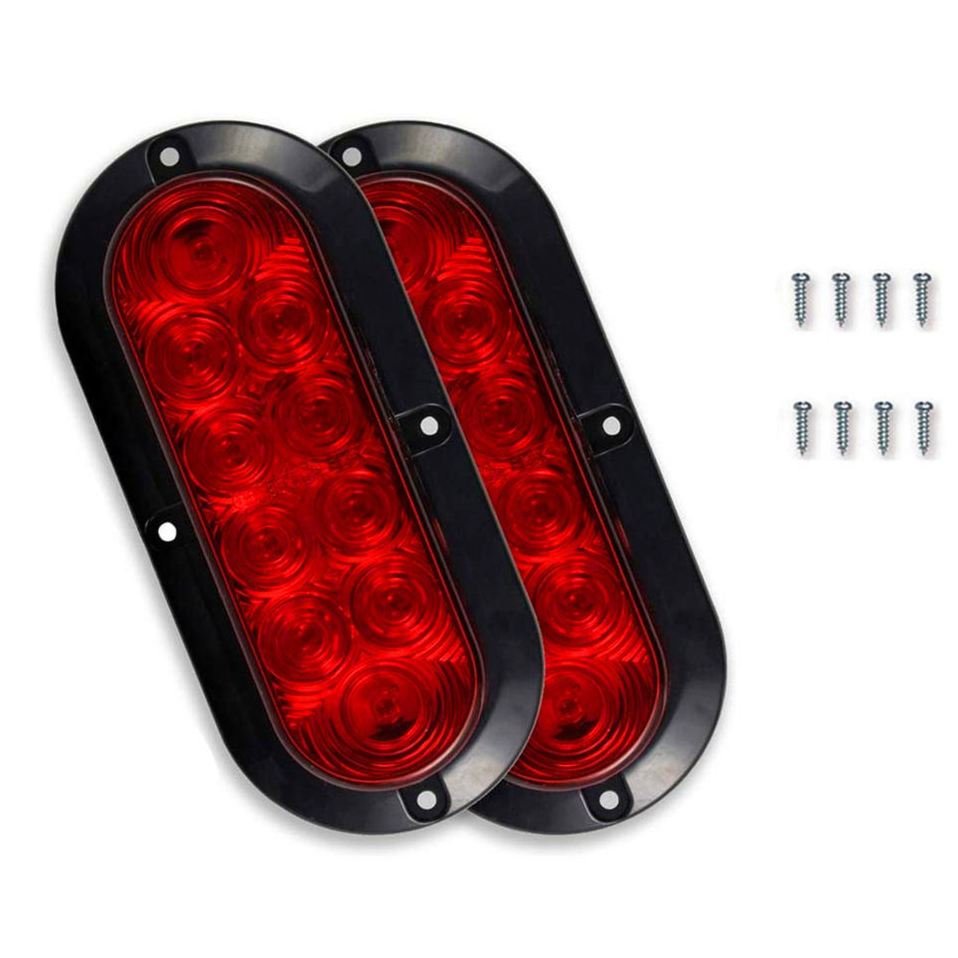 12V 24V 6 Inch 10LED Brake Turn Truck Tail Lights Waterproof Auto Car Light Truck Trailer Lorry Rear Lamp Vehicles Accessories