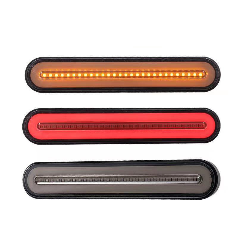 Super Bright 3 in 1 Design 100LEDs Led Truck Brake Taillight Flowing Truck Turn Signal Side Marker Light Truck Led Tail Lights