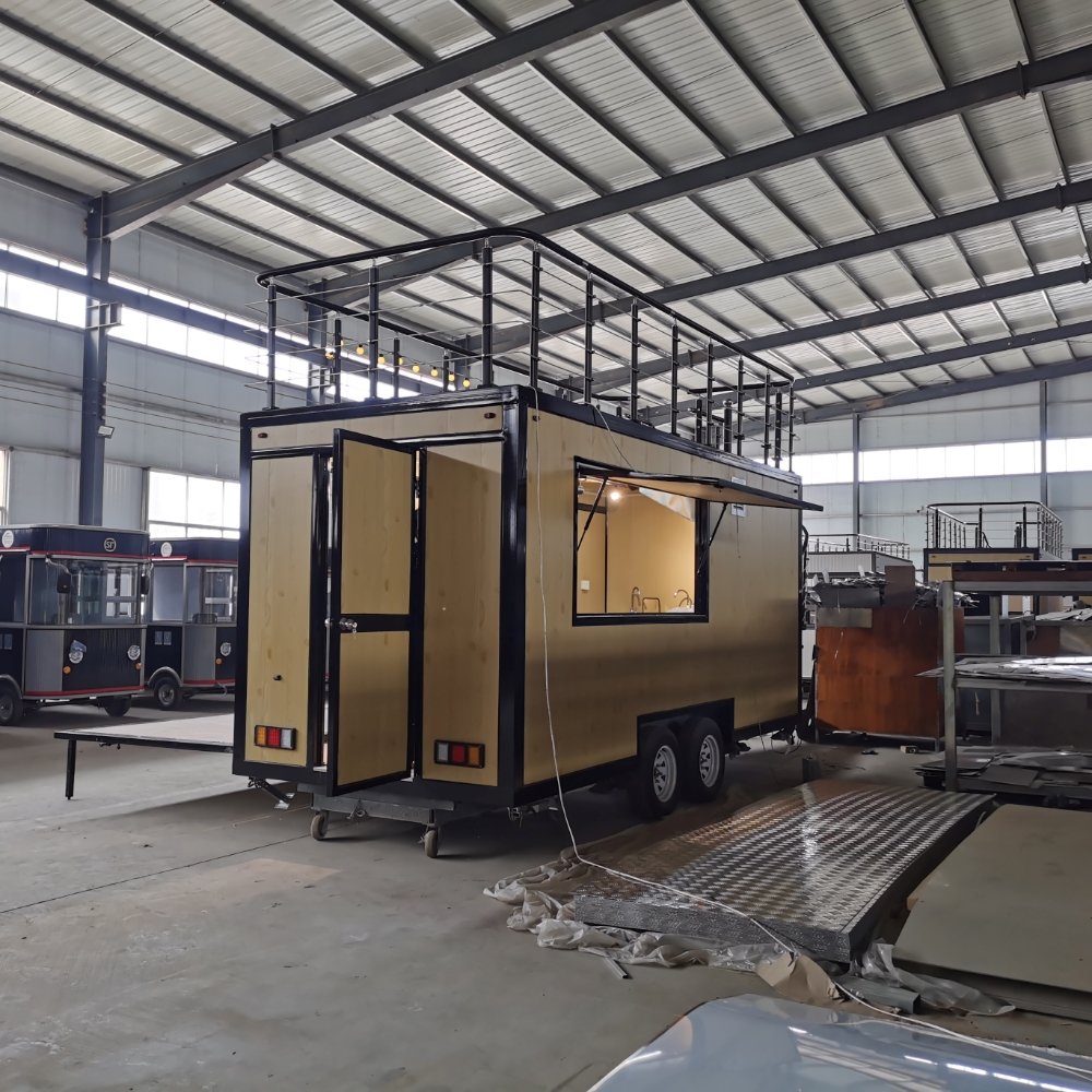 Custom Mobile Two Story Double Decker Food Trailer Concession Stage Trailer With Kitchen Equipment All Purpose