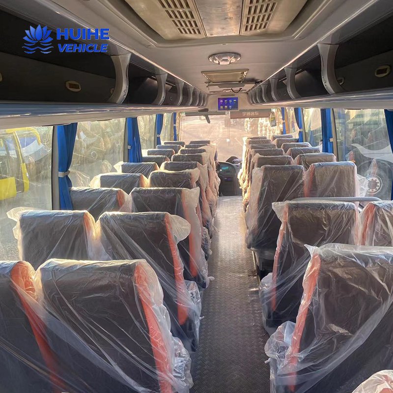 Luxury 60-Seater Coach Bus Weichai Engine Diesel Fuel Manual D'occasion Design for Africa Used Buses Competitive Prices