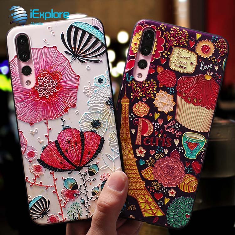 IExplore Manufacturer Light Soft TPU 3D Embossment Custom Printing Cartoon Girls Phone case for iPhone 14 Pro Max Huawei P50 Pro