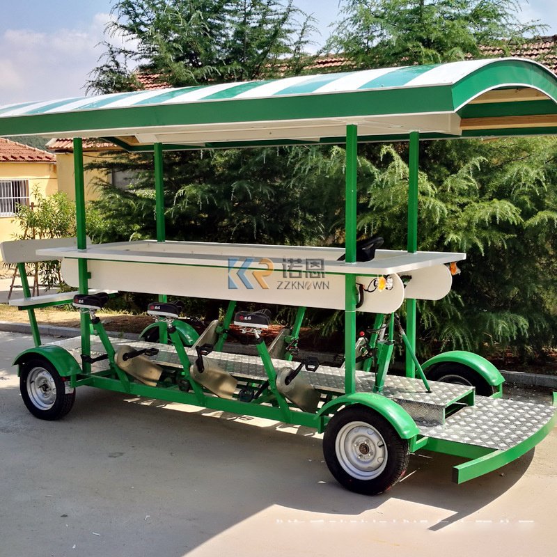 6 Passengers New Arrival Outdoor Mobile Bar Cart Candy Snack Food Electric Beer Bike