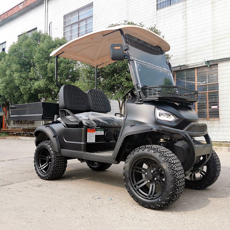 Hydraulic Lifted Rear Cargo Box Electric Utility Golf Carts for Sale